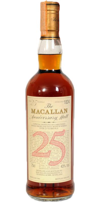 Macallan 1960 The Anniversary Malt 43% 750ml