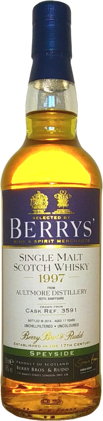 Aultmore 1997 BR Berrys 3591 46% 700ml