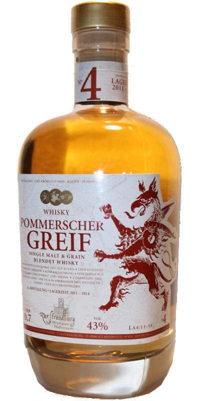 Pommerscher Greif 2011 4th Edition Sherry Bourbon Casks 43% 700ml