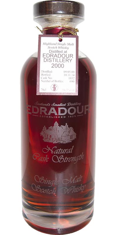 Edradour 2000 Natural Cask Strength Sherry Butt #1032 56.3% 700ml
