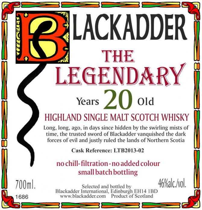 The Legendary 20yo BA Highland Single Malt Scotch Whisky LTB 2013-02 46% 700ml