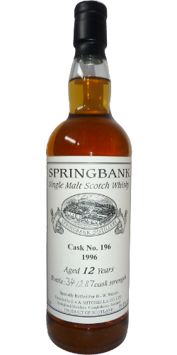 Springbank 1996 Private Bottling