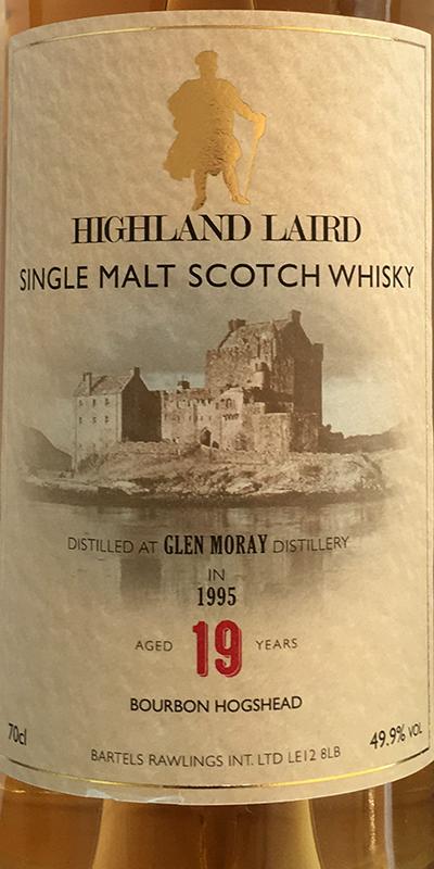 Glen Moray 1995 BRI Highland Laird Bourbon Hogshead 49.9% 700ml