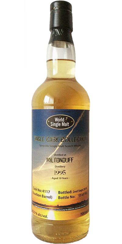 Miltonduff 1995 WSM Single Cask Collection Bourbon Barrel #4117 Ermuri Detmold 46% 700ml