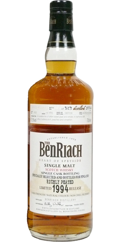 BenRiach 1994 Single Cask Bottling Madeira Hogshead #1652 57.5% 700ml