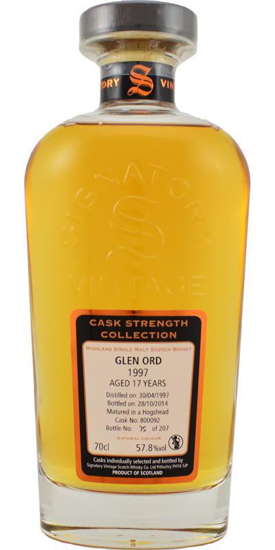 Glen Ord 1997 SV Cask Strength Collection #800092 57.8% 700ml