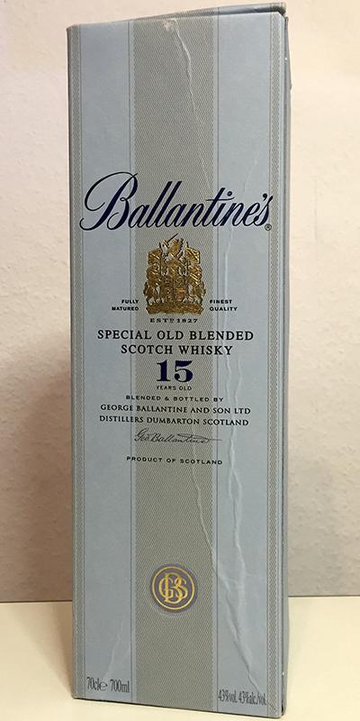 Ballantine's 15yo Special Old Blended Scotch Whisky 43% 700ml