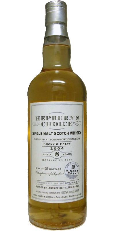 Tobermory 2004 LsD Hepburn's Choice Refill Hogshead K&L Wine Merchants 60.7% 750ml