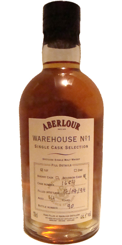 Aberlour 1994 Warehouse #1 Single Cask Selection #1684 63.5% 700ml