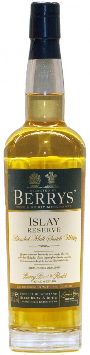 Islay Reserve Nas BR Berrys Preiss Imports San Diego CA 46% 750ml