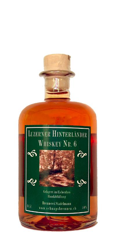 Luzerner Hinterlander Whisky Nr. 6 Bordeaux Wine Cask 40% 500ml
