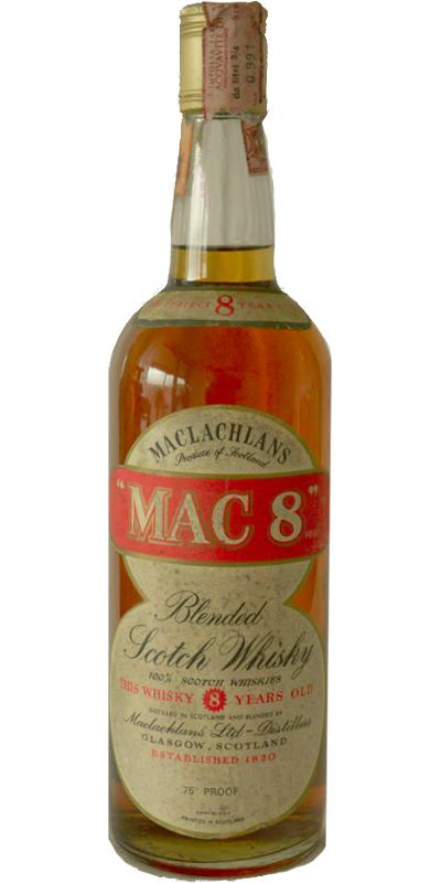 Maclachlans MAC 8 Blended Scotch Whisky 43% 750ml