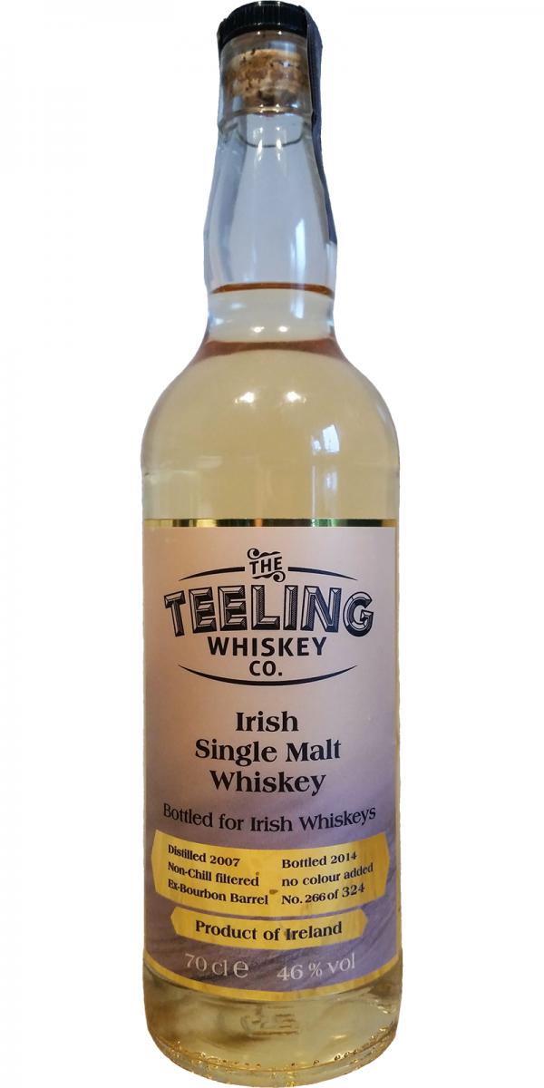 Teeling 2007 Ex-Bourbon Barrel Irish Whiskeys 46% 700ml