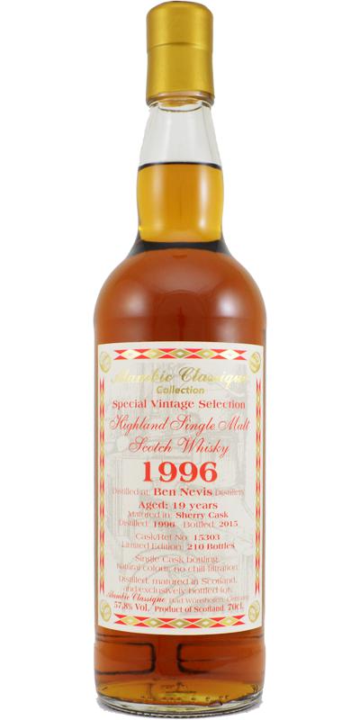 Ben Nevis 1996 AC Special Vintage Selection Sherry Cask #15303 57.8% 700ml