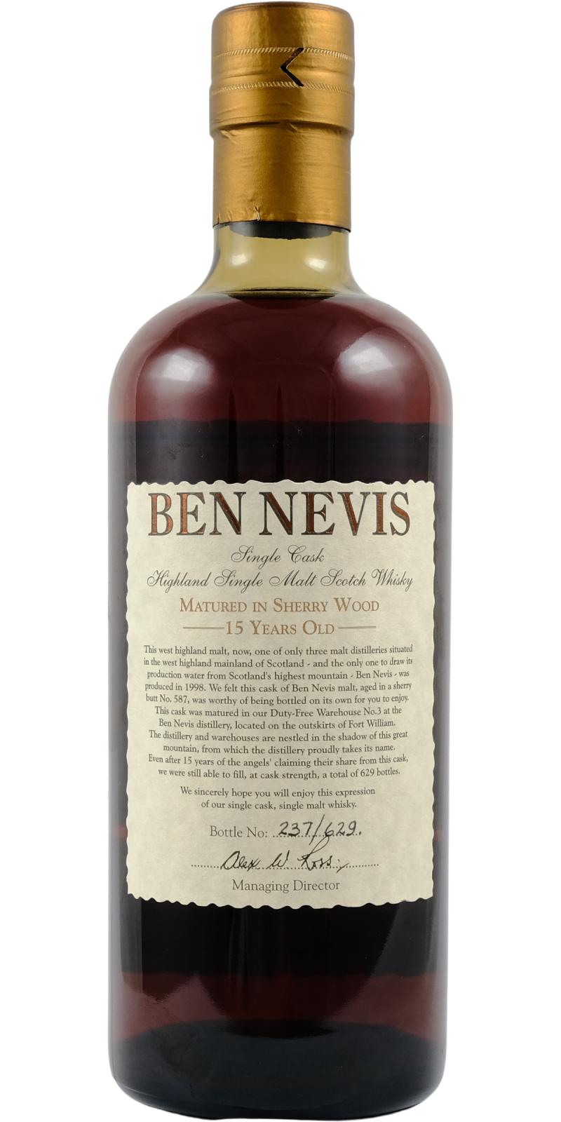 Ben Nevis 1998 - Ratings and reviews - Whiskybase