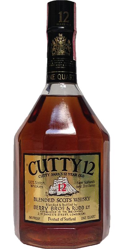Cutty Sark 12yo Berrys Best Islay The Buckingham Corporation New York NY 43% 946ml