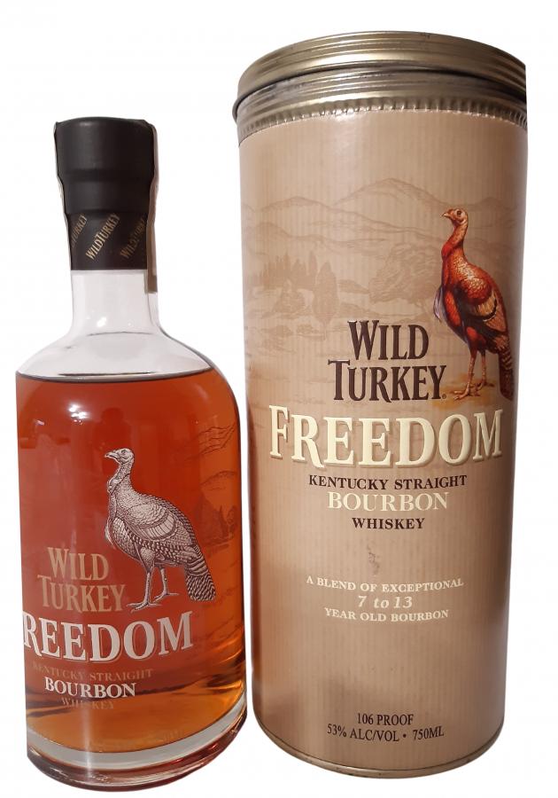 wild turkey freedom 7 to 13 750ml 53%