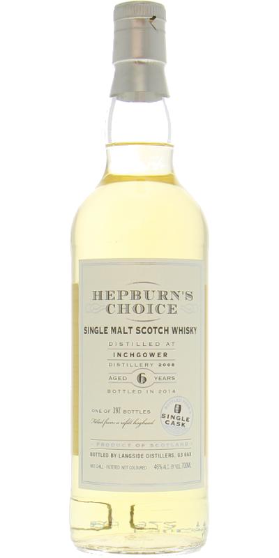 Inchgower 2008 LsD Hepburn's Choice Refill Hogshead 46% 700ml