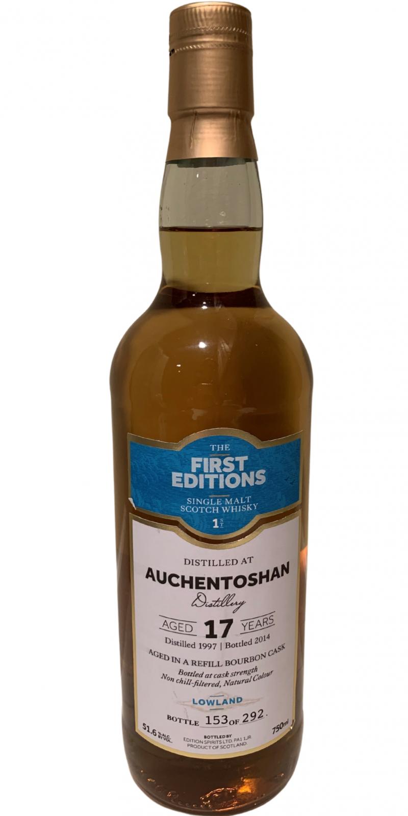 Auchentoshan 1997 ED The 1st Editions Refill Bourbon Cask 51.6% 750ml