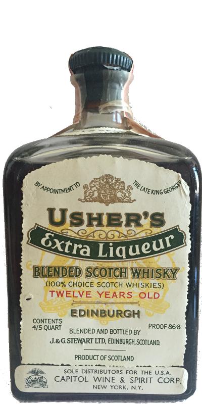 Usher's 12yo Extra Liqueur 43.4% 750ml