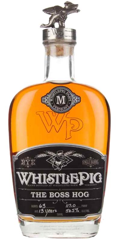 WhistlePig The Boss Hog Charred New American Oak Barrel 63 58.5% 750ml