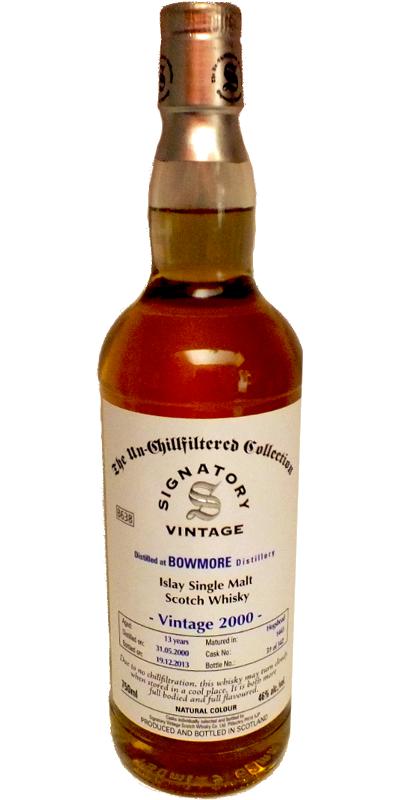 Bowmore 2000 SV The Un-Chillfiltered Collection #1443 46% 750ml