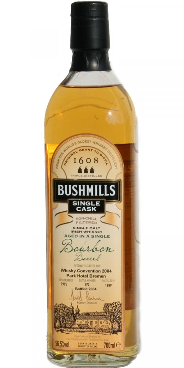 Bushmills 1989 Single Cask Bourbon Barrel #7995 Whisky Convention 2004 Parkhotel Bremen 56.5% 700ml