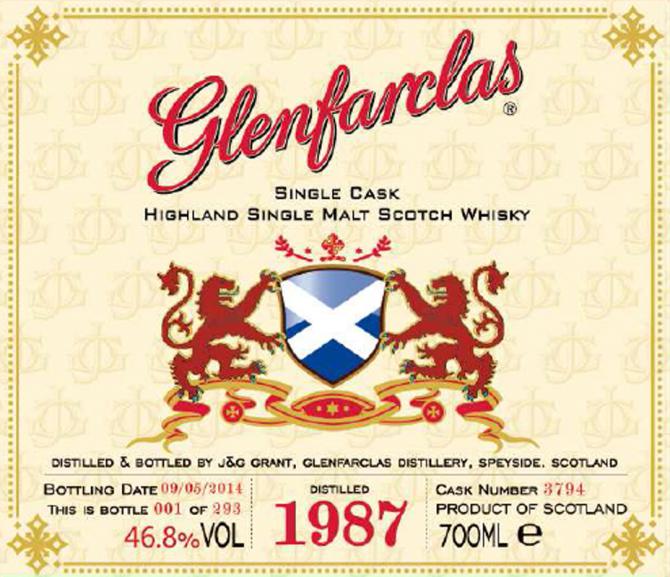 Glenfarclas 1987 3794 46.8% 700ml
