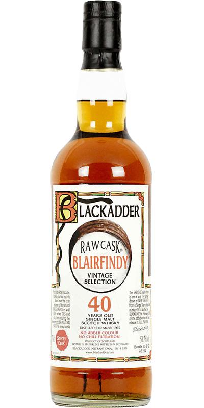 Blairfindy 1965 BA Raw Cask Sherry Hogshead #1850 51.7% 700ml