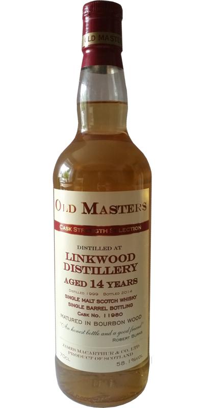 Linkwood 1999 JM Old Master's Cask Strength Selection Bourbon Wood #11980 58.1% 700ml