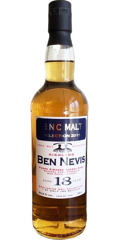 Ben Nevis 1997 MMcK BNC Malt Selection 2015 Pedro Ximenez Sherry Cask #2026 53.5% 700ml