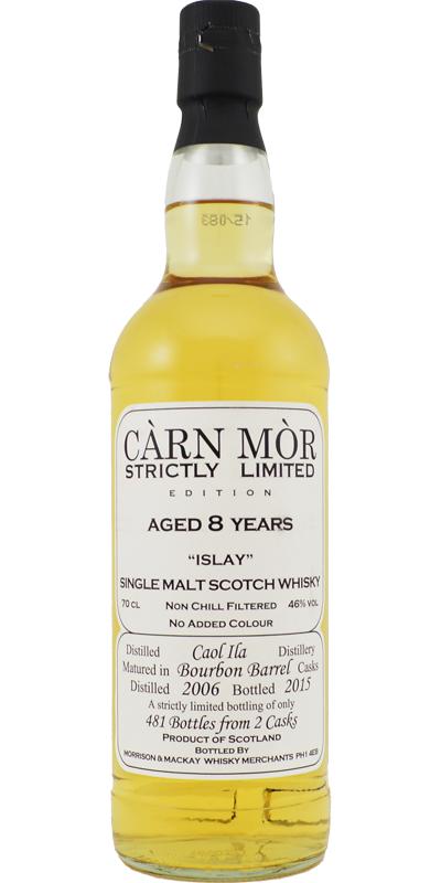 Caol Ila 2006 MMcK Carn Mor Strictly Limited Edition 46% 700ml