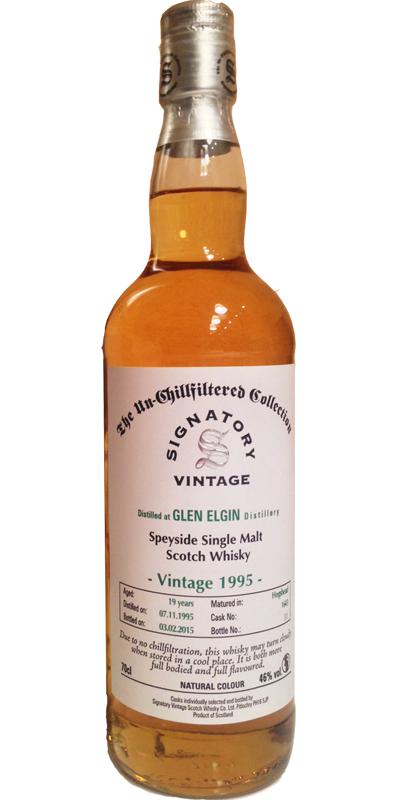 Glen Elgin 1995 SV The Un-Chillfiltered Collection #1643 46% 700ml