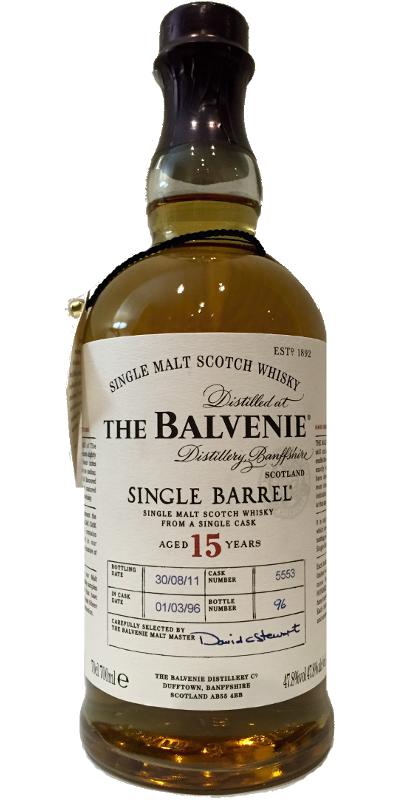 Balvenie 15yo Single Barrel #5553 47.8% 700ml