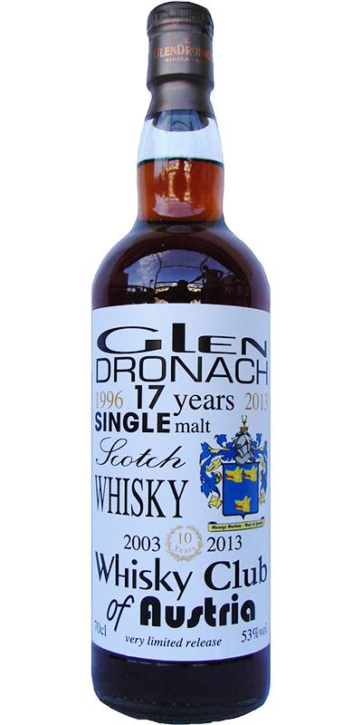 Glendronach 1996 UD 10yo Whisky Club of Austria 53% 700ml