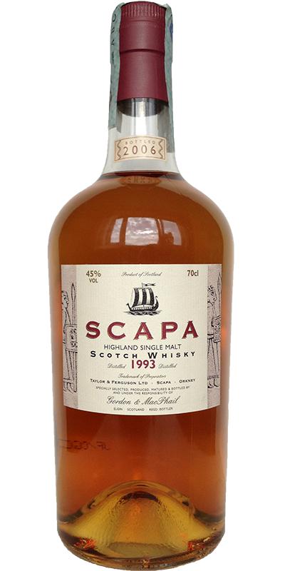 Scapa 1993 GM Single Cask Collection 45% 700ml