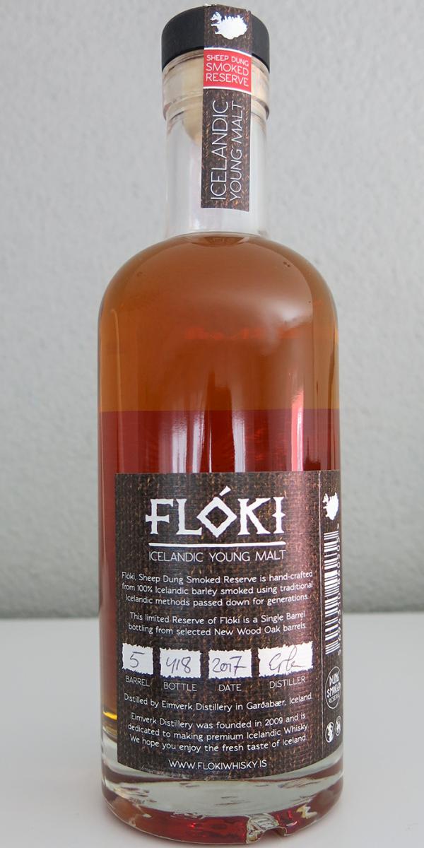 Floki Icelandic Young Malt New Charred American Oak Cask 47% 500ml