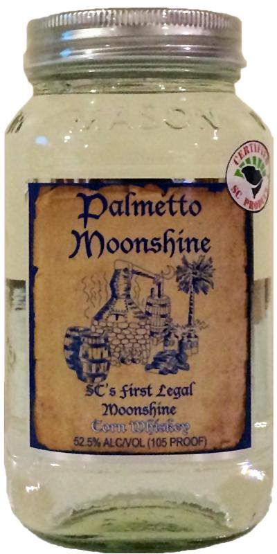 Palmetto Moonshine Corn Whisky 52.5% 750ml