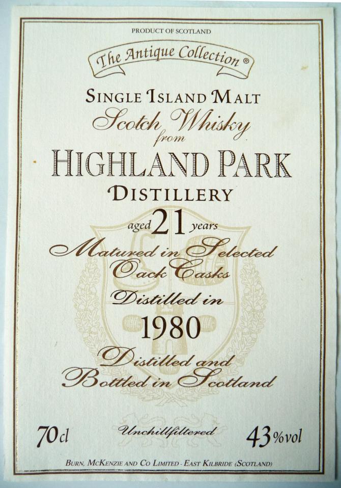 Highland Park 1980 BMcK