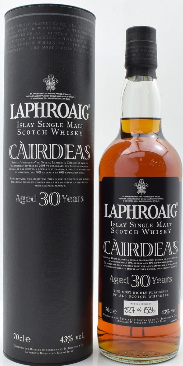 Laphroaig Cairdeas 30yearold Ratings and reviews Whiskybase