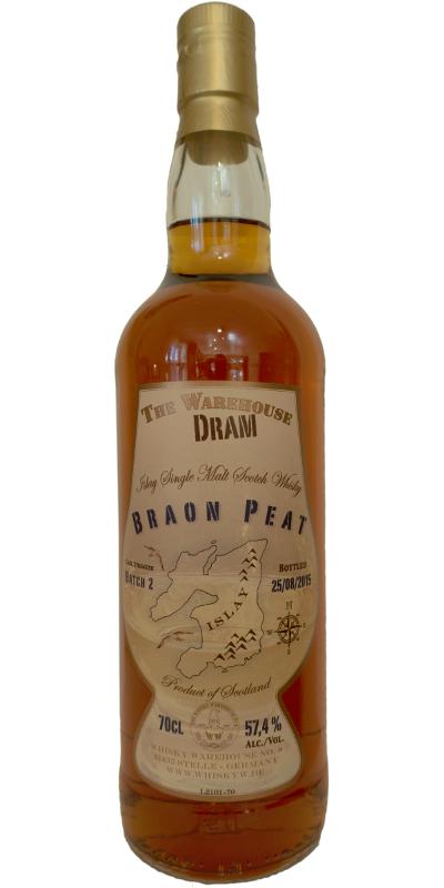 Braon Peat NAS WW8 The Warehouse Dram Bourbon Hogshead Batch 2 57.4% 700ml