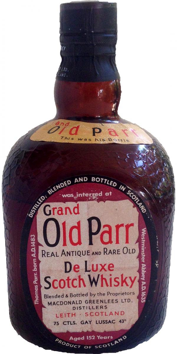 Grand Old Parr De Luxe Scotch Whisky - Ratings and reviews