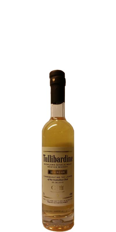 Tullibardine Sovereign Custodian Club 1st Fill Bourbon Barrels 46% 200ml