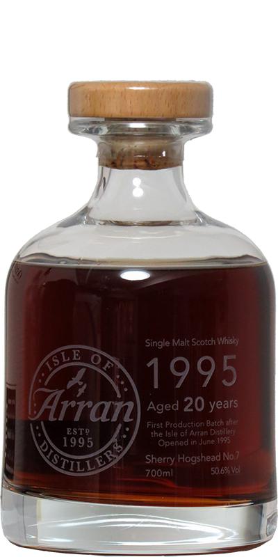 Arran 1995 20th Anniversary Decanter Sherry Hogshead #007 50.6% 700ml