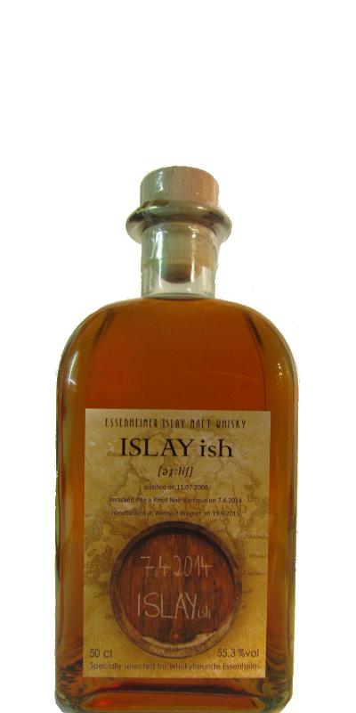 ISLAYish 2008 WE Bourbon Dornfelder Whiskyfreunde Essenheim 55.3% 500ml