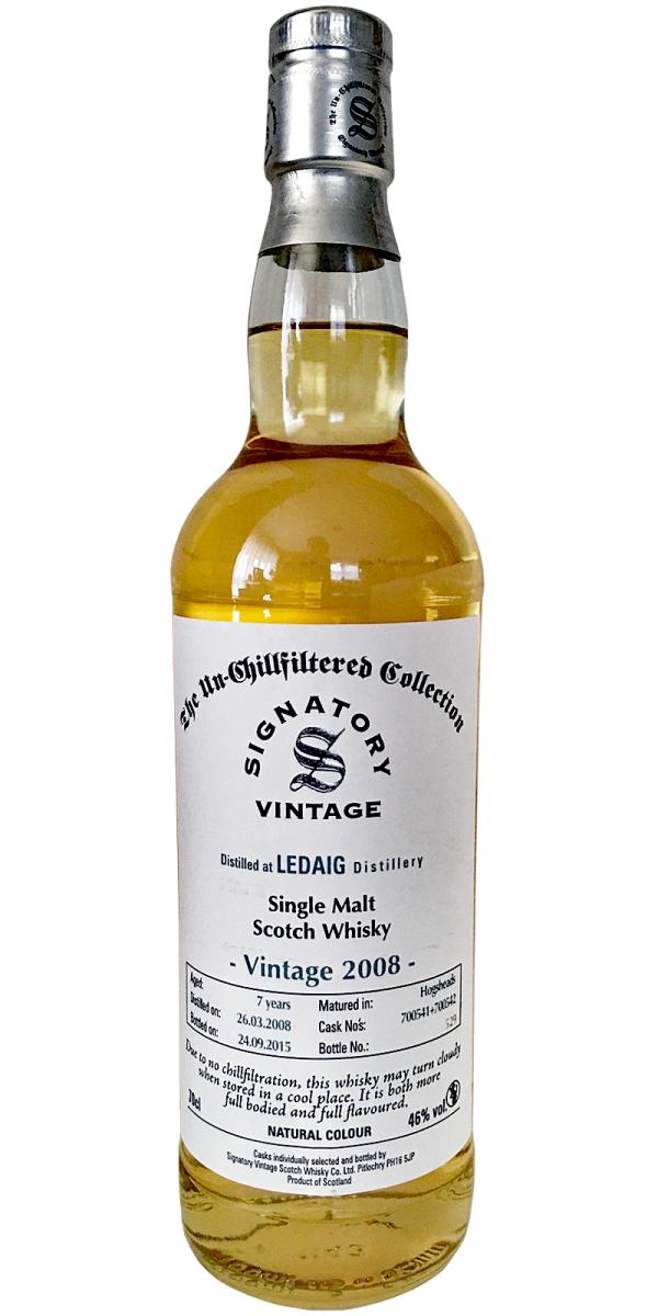 Ledaig 2008 SV The Un-Chillfiltered Collection 700541 + 700542 46% 700ml