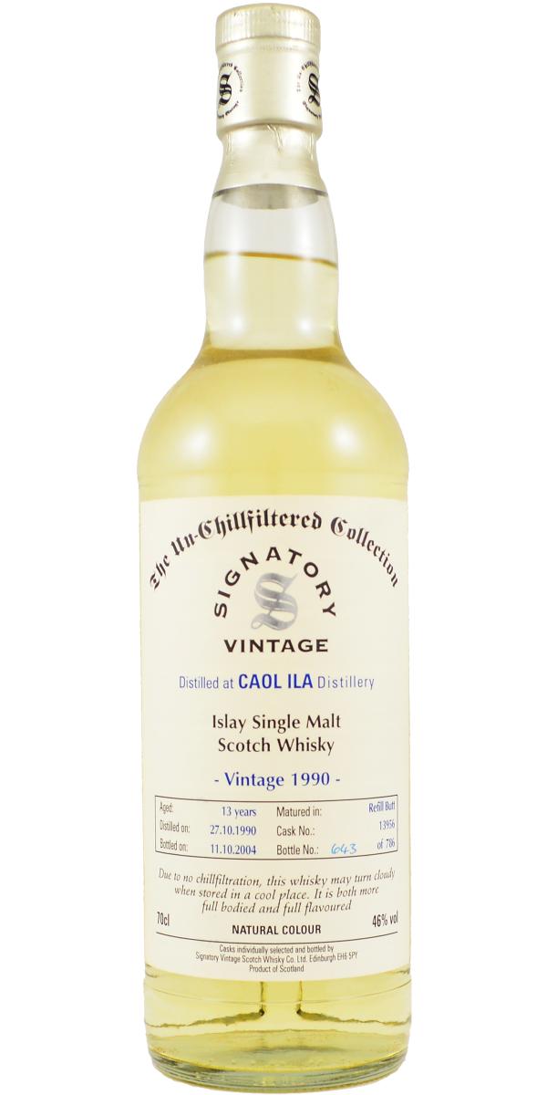 Caol Ila 1990 SV The Un-Chillfiltered Collection Refill Butt #13956 46% 700ml