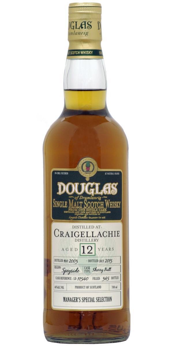 Craigellachie 2003 DoD Sherry Butt LD 11540 46% 700ml