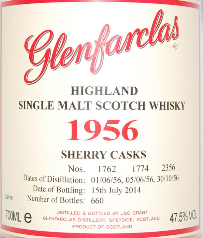 Glenfarclas 1956 Sherry Casks