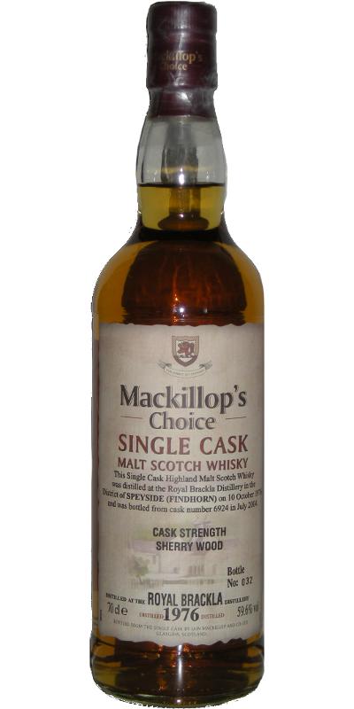 Royal Brackla 1976 McC Single Cask Cask Strength Sherry Wood #6924 59.6% 700ml